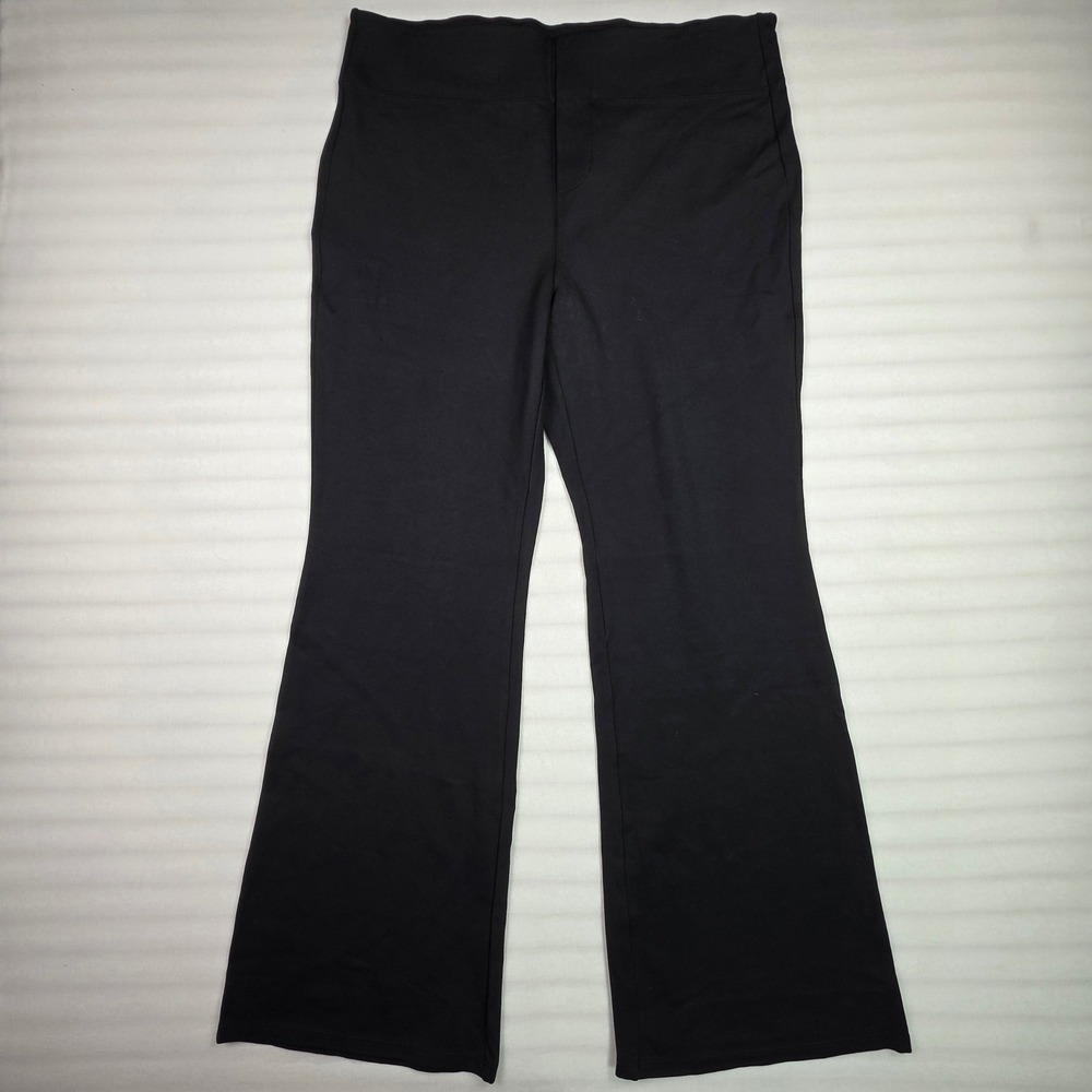 Halara Black High Waisted Flare Work Pants XL Regular Pull On Trousers